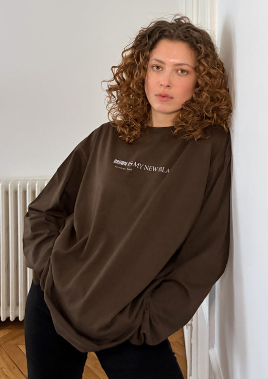 Long sleeves Brown is my new black